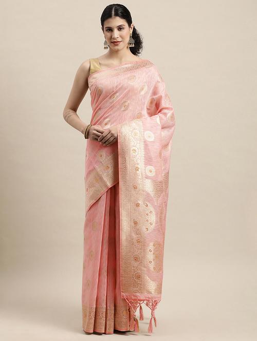 women's banarasi saree with blouse - 18466880 - Very Small Image - 1