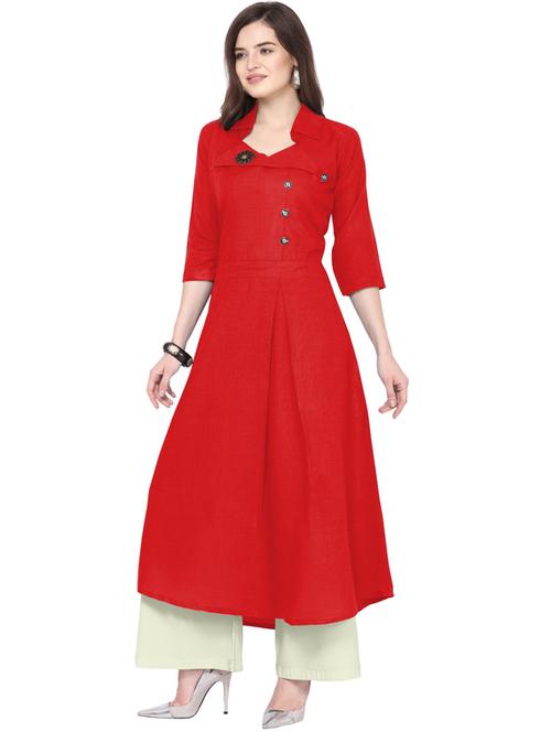 solid kurta palazzo set - 18467709 - Very Small Image - 1