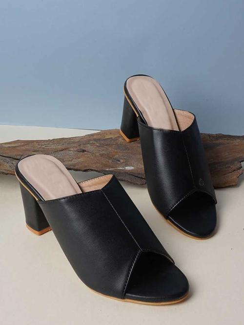 women black slip on sandal - 18468033 - Very Small Image - 1