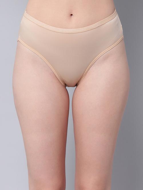 nude solid bikini panty - 18468154 - Very Small Image - 1