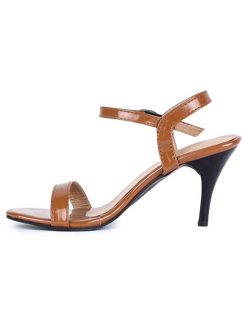 tan synthetic back strap sandals - 18468184 - Zoom Image - 1