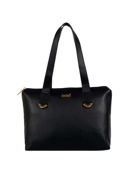 black solid regular handbag - 18469127 - Very Small Image - 1