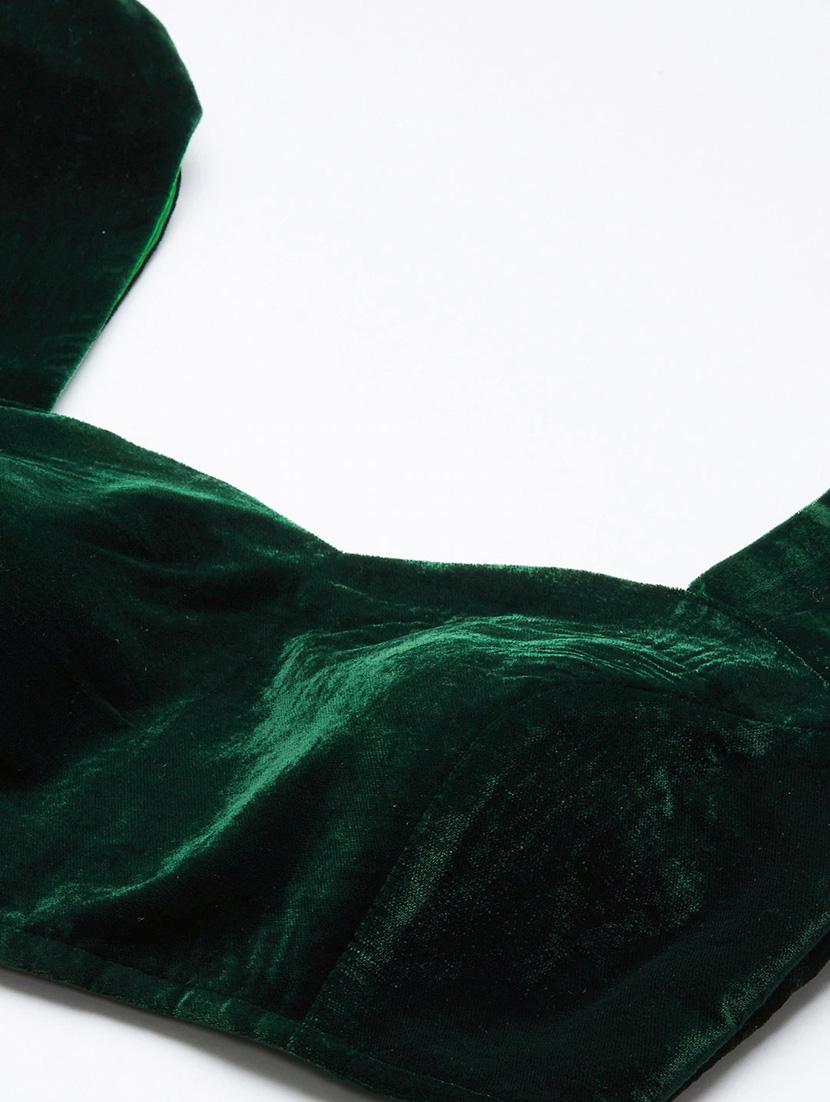 bottle green regular blouse - 18469184 - Standard Image - 3