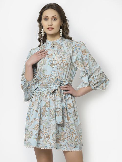 women's fit & flare floral dress - 18469634 - Very Small Image - 1