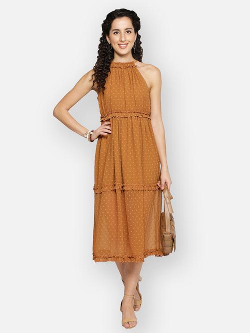 women's tiered dress self design dress - 18469659 - Very Small Image - 1