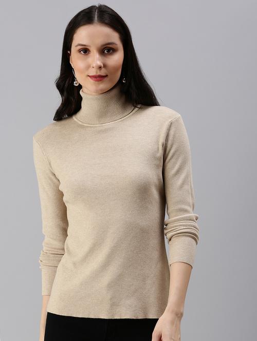 women's straight turtle neck top - 18469877 - Very Small Image - 1