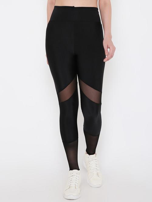 Black Solid Legging - 18471197 - Very Small Image - 1