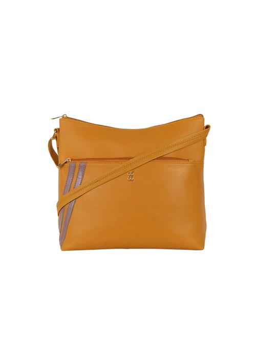 mustard solid sling bag - 18471654 - Very Small Image - 1