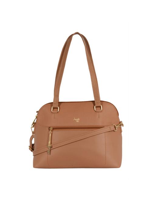 brown solid regular handbag - 18471658 - Very Small Image - 1