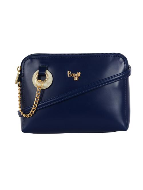 navy blue solid regular sling bag - 18471771 - Very Small Image - 1