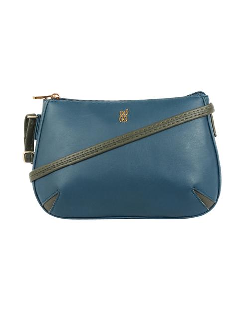 blue solid regular sling bag - 18471823 - Very Small Image - 1