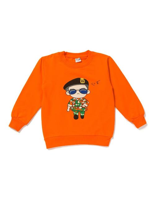 boys round neck graphic print sweatshirt - 18472260 - Very Small Image - 1