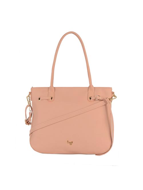 peach solid regular handbag - 18472409 - Very Small Image - 1