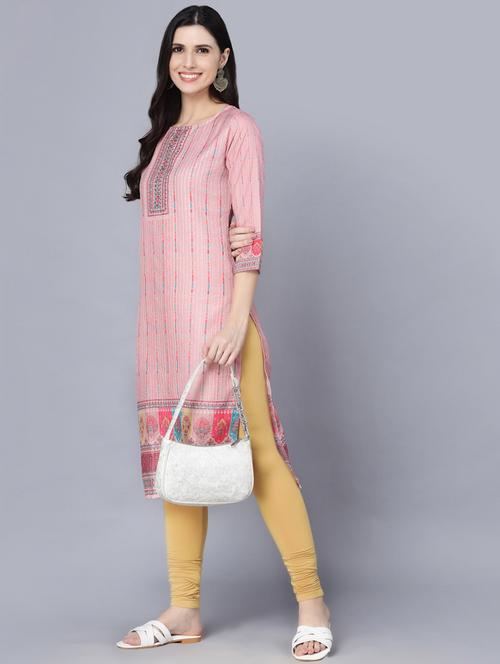 Striped Straight Kurta - 18472454 - Very Small Image - 1
