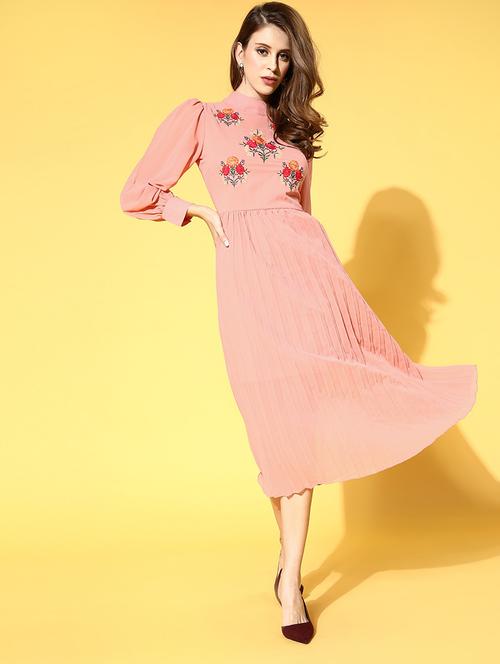 women's fit & flare midi dress - 18472528 - Very Small Image - 1