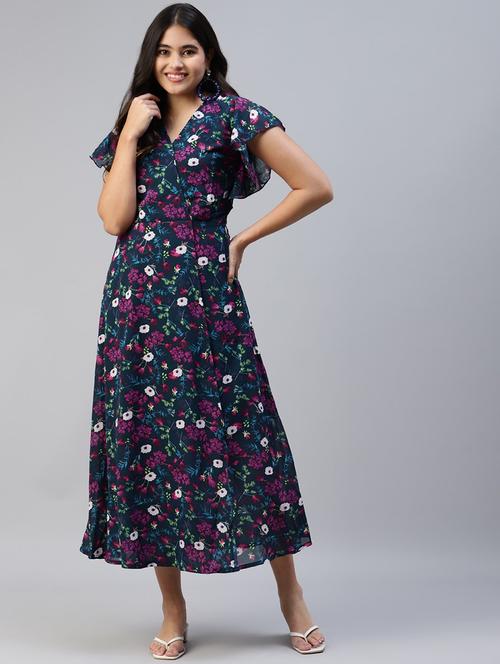 women's  floral dress - 18472534 - Very Small Image - 1