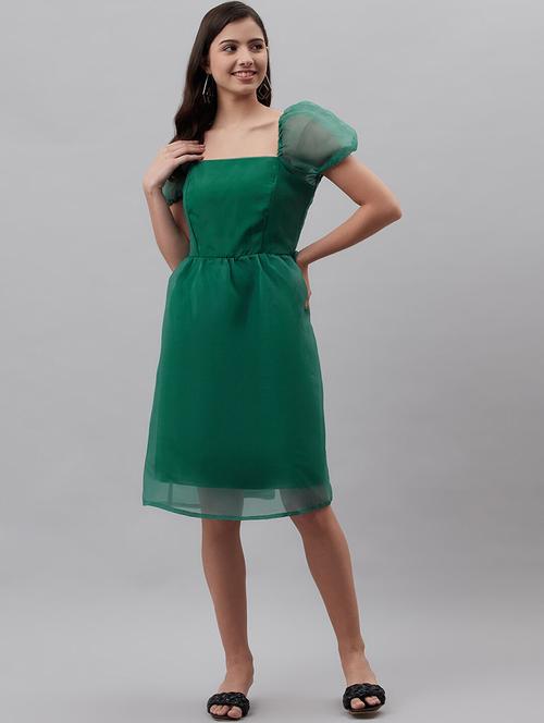Women's Shift Solid Dress - 18472624 - Very Small Image - 1