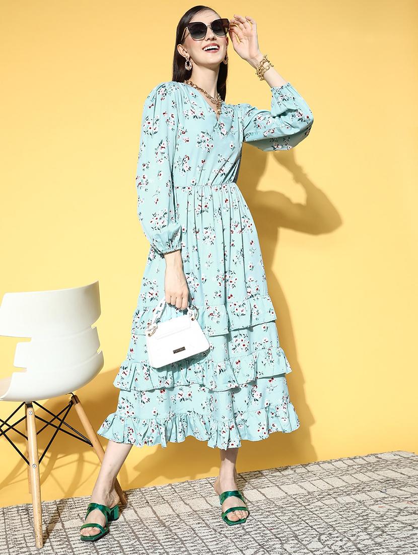 women's layered floral dress - 18472648 - Standard Image - 3