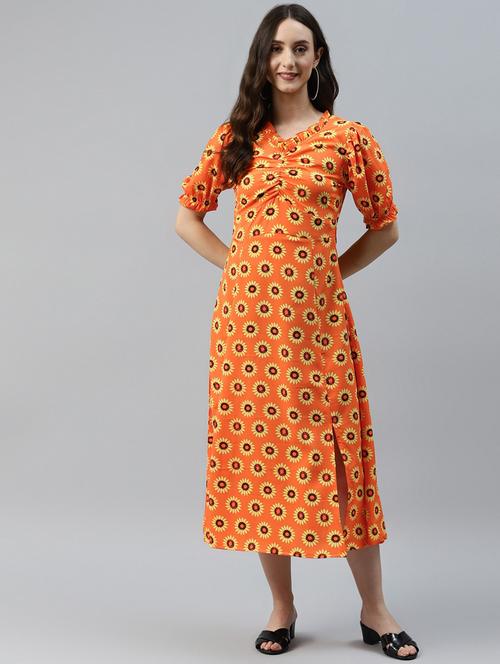 women's  block print dress - 18472986 - Very Small Image - 1
