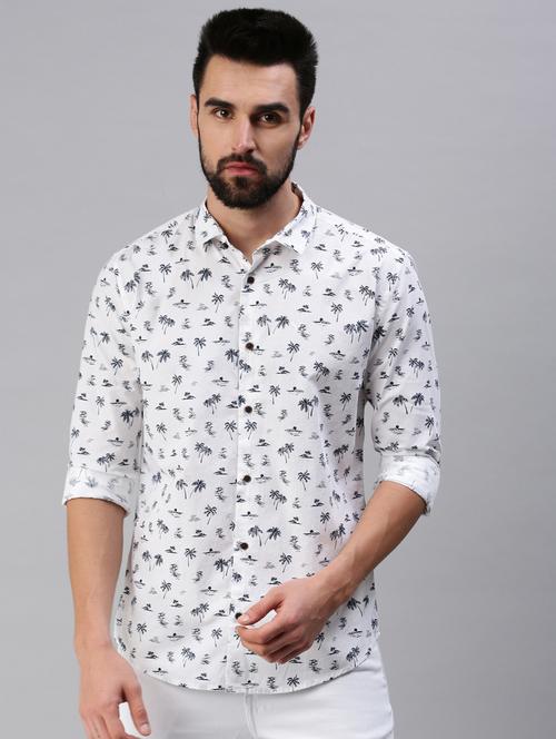 mens tropical casual shirt - 18474057 - Very Small Image - 1