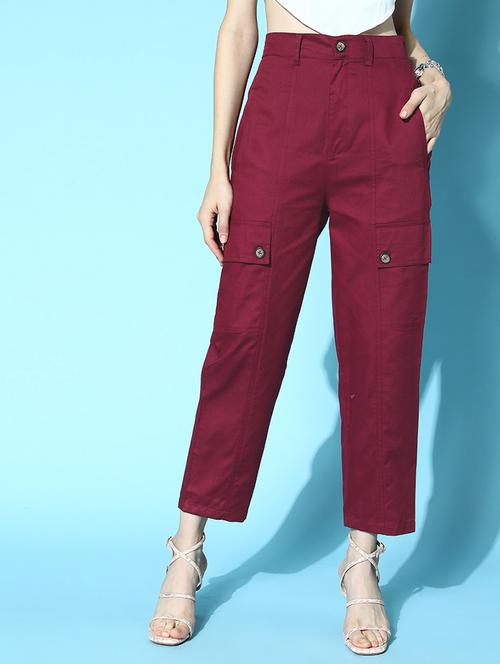 high rise solid flat front trouser  - 18475745 - Very Small Image - 1