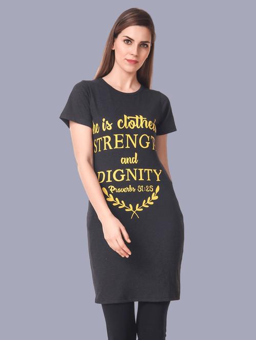 round neck graphic long tees - 18475881 - Very Small Image - 1