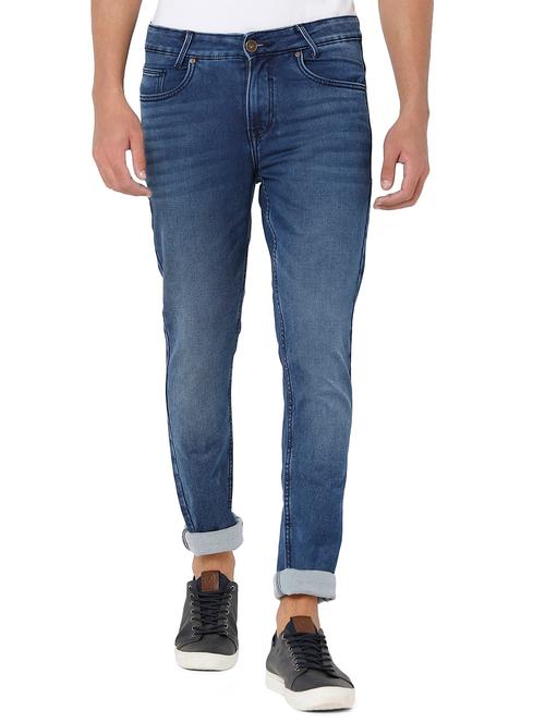 navy-blue light-washed denim jean - 18475995 - Very Small Image - 1