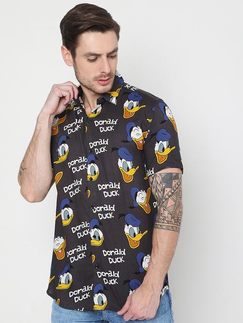 black printed casual shirt - 18476012 - Very Small Image - 1