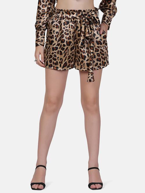 high rise animal print regular short - 18476062 - Very Small Image - 1
