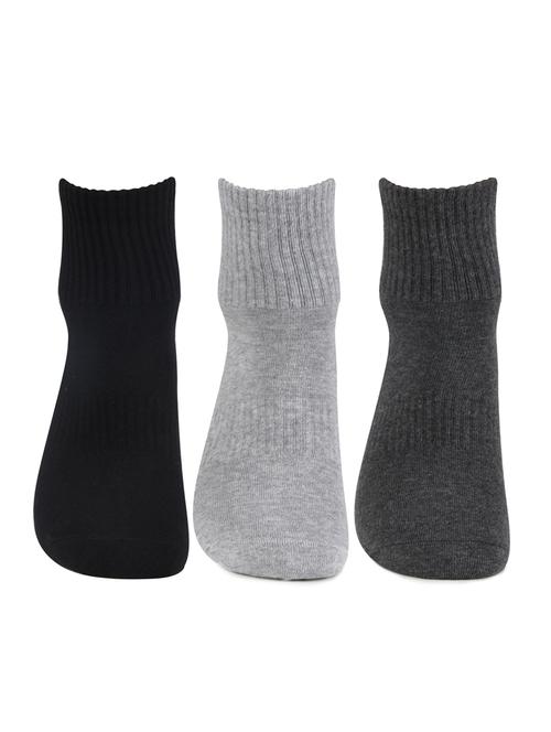 mens pack of 3 solid ankle length sock - 18476912 - Very Small Image - 1
