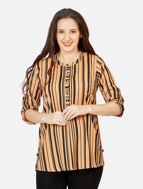 striped fusion kurti - 18476941 - Very Small Image - 1