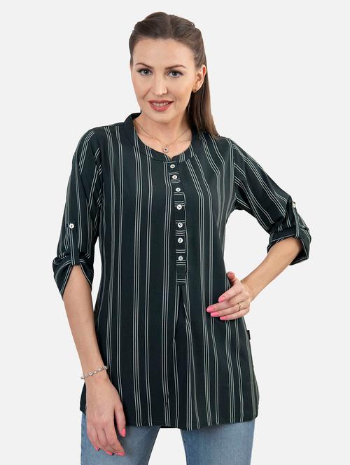 striped fusion kurti - 18477004 - Very Small Image - 1
