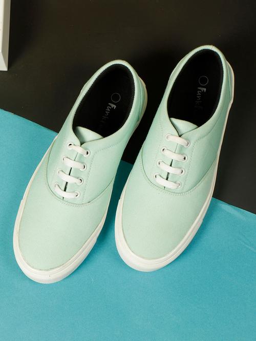 mens green solid slip on sneaker - 18477317 - Very Small Image - 1