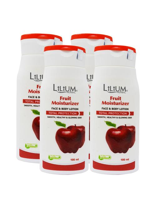 herbal fruit moisturizer face & body lotion 100ml pack of 4 - 18477471 - Very Small Image - 1