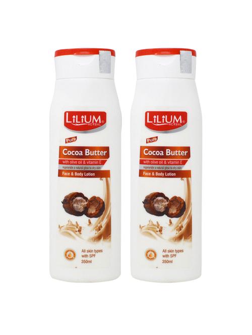 herbal cocoa butter face & body lotion 350ml pack of 2 - 18477509 - Very Small Image - 1