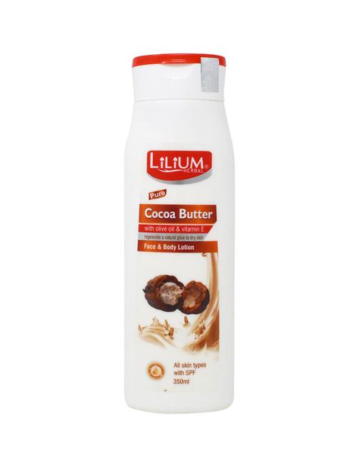 herbal cocoa butter face & body lotion 350ml - 18477528 - Very Small Image - 1