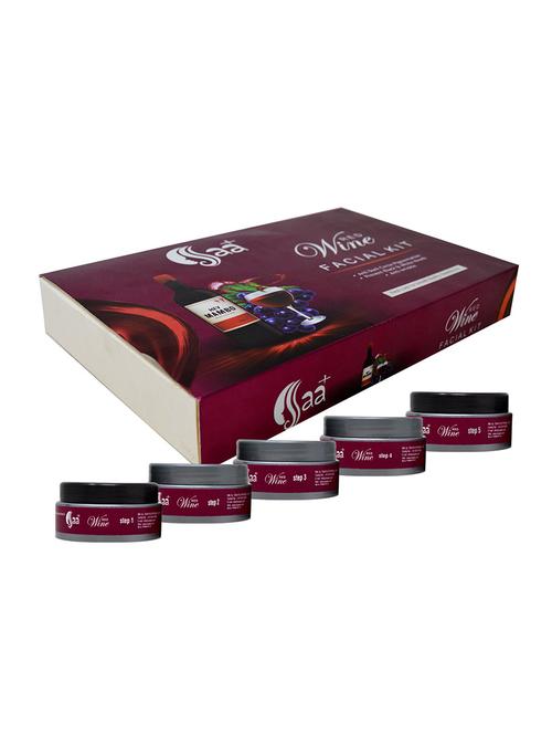 red wine facial kit, 400gm with 5in1 face massager, pack of 2 - 18477931 - Very Small Image - 1