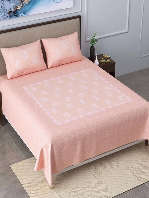 easygoods 320 tc king size bedsheet with 2 pillow covers | burberry - 18479140 - Very Small Image - 1