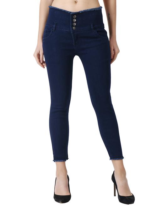 high rise stone wash denim jean - 18479253 - Very Small Image - 1