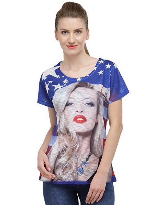 women's all over print round neck t-shirt - 18479871 - Very Small Image - 1