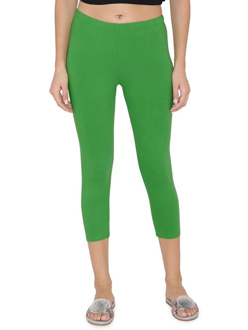 mid rise solid capri legging - 18480101 - Very Small Image - 1