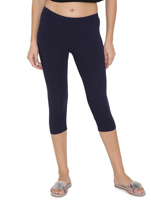 mid rise solid capri legging - 18480102 - Very Small Image - 1
