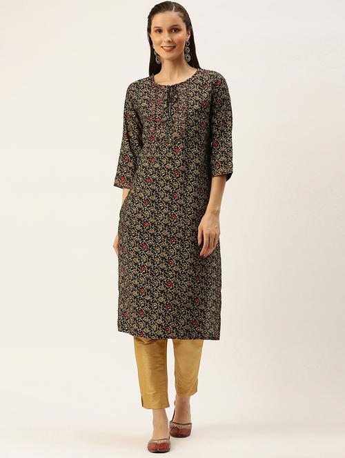 Women's Straight Kurta - 18480649 - Very Small Image - 1
