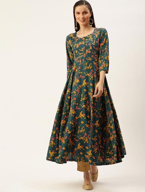 women's flared kurta - 18480685 - Very Small Image - 1