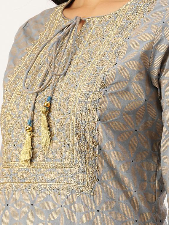 women's straight kurta - 18480723 - Zoom Image - 3