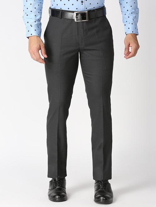 black solid formal trouser - 18480875 - Very Small Image - 1