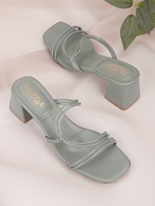 women green mules sandal - 18481070 - Very Small Image - 1