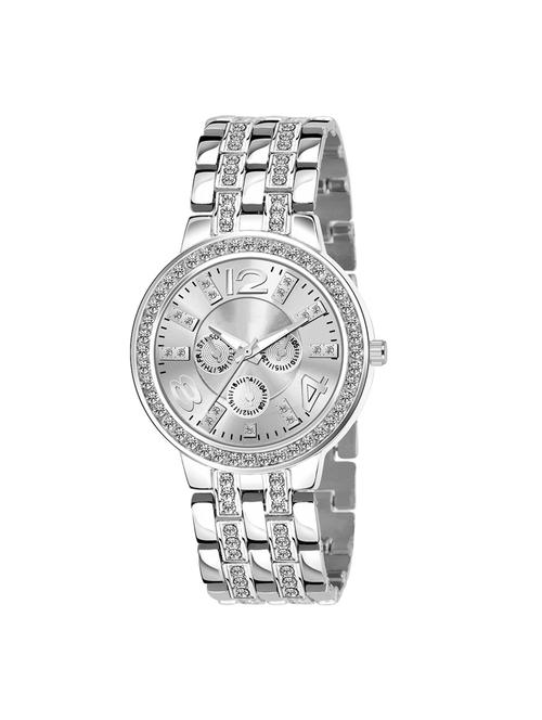 geneva silver chronograph watch  - 18481108 - Very Small Image - 1