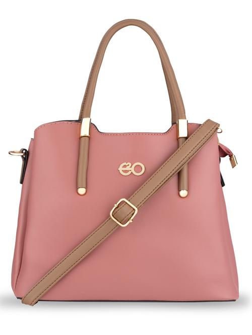 pink solid regular handbag - 18482232 - Very Small Image - 1