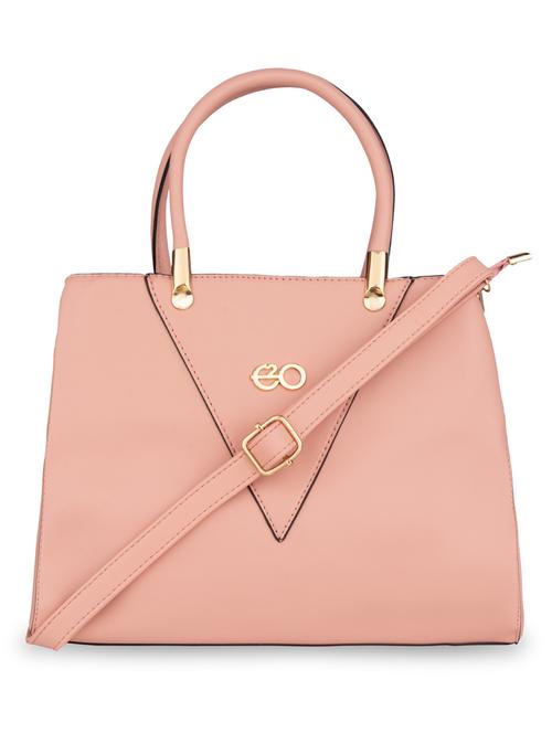 pink solid regular handbag - 18482238 - Very Small Image - 1